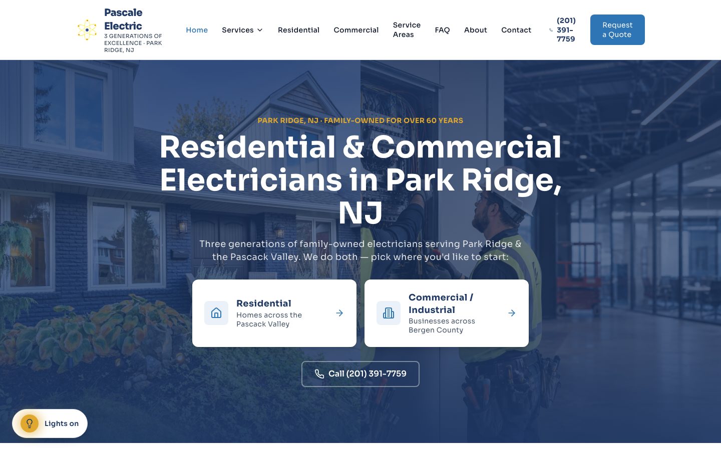 Pascale Electric homepage