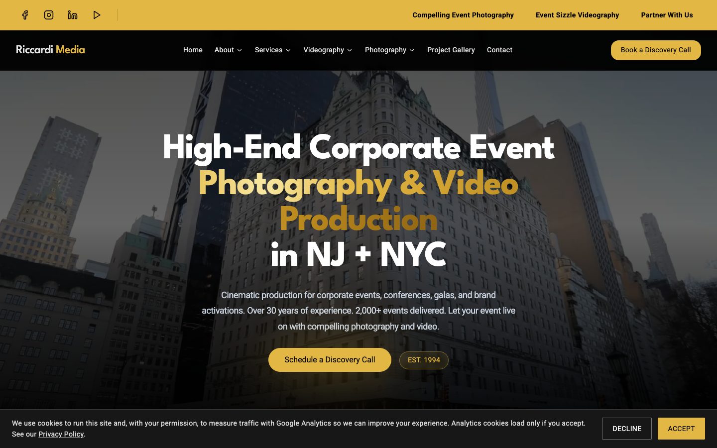 Riccardi Media homepage